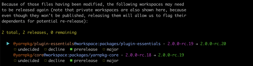 workspace versioning